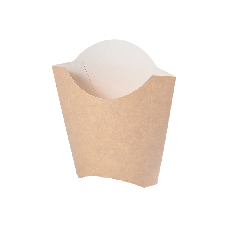 Engangs pommes fritesholder, Papir Pommes frites kopper Charcuteri kopper, Kraft Chips Scoop