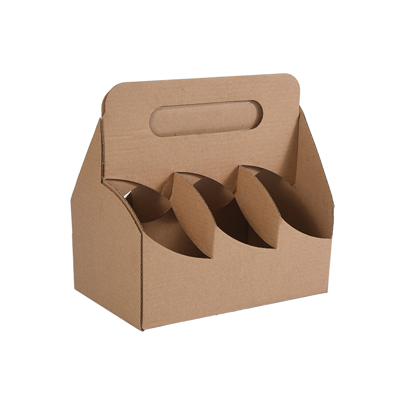 Kraft drikkevareholder med håndtag (6 til 8 flasker eller dåser)